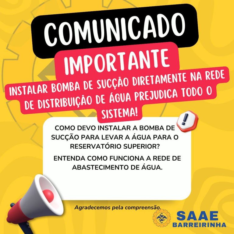 comunicado importante saae