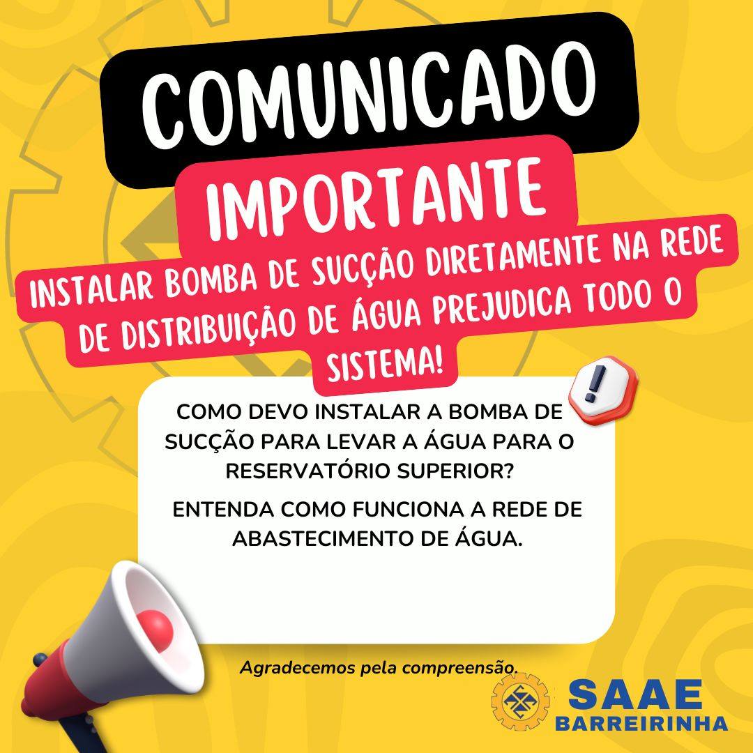 comunicado importante saae