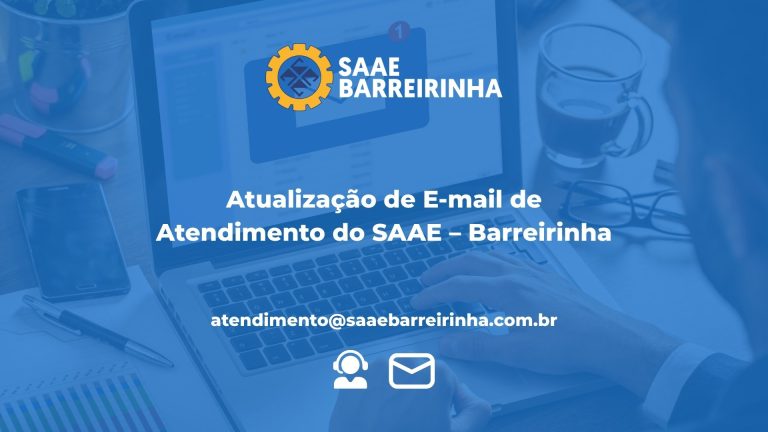 Atualização de E-mail de Atendimento do SAAE – Barreirinha