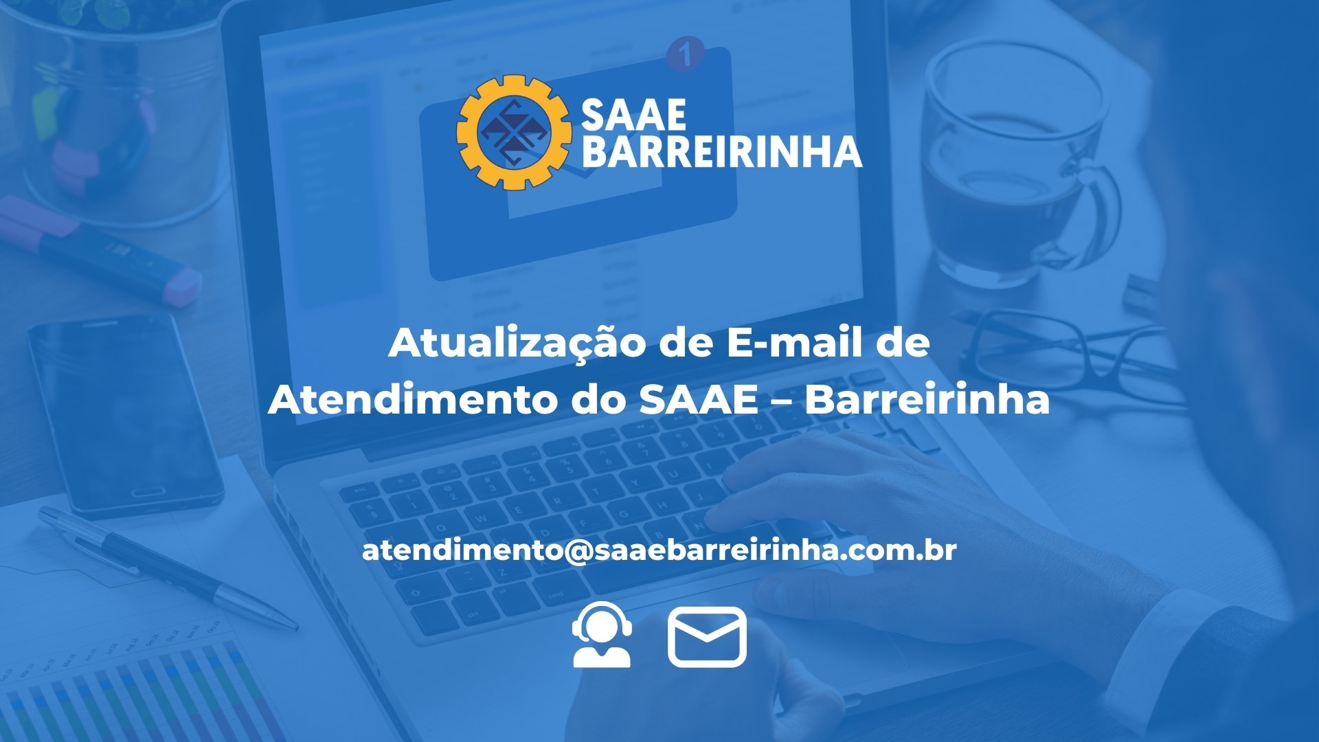 Atualização de E-mail de Atendimento do SAAE – Barreirinha